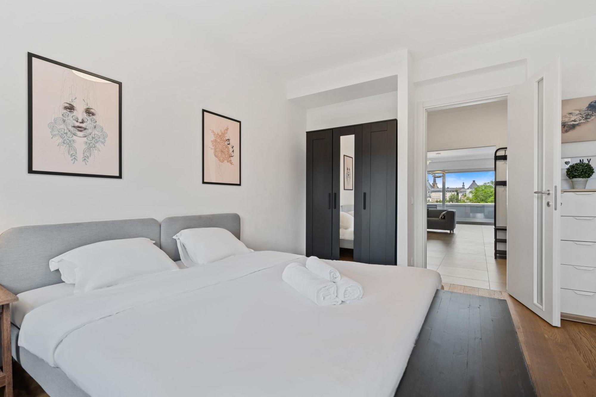 Central Lux 2Br Apt With City Views & Balcony Luxemburg Kültér fotó